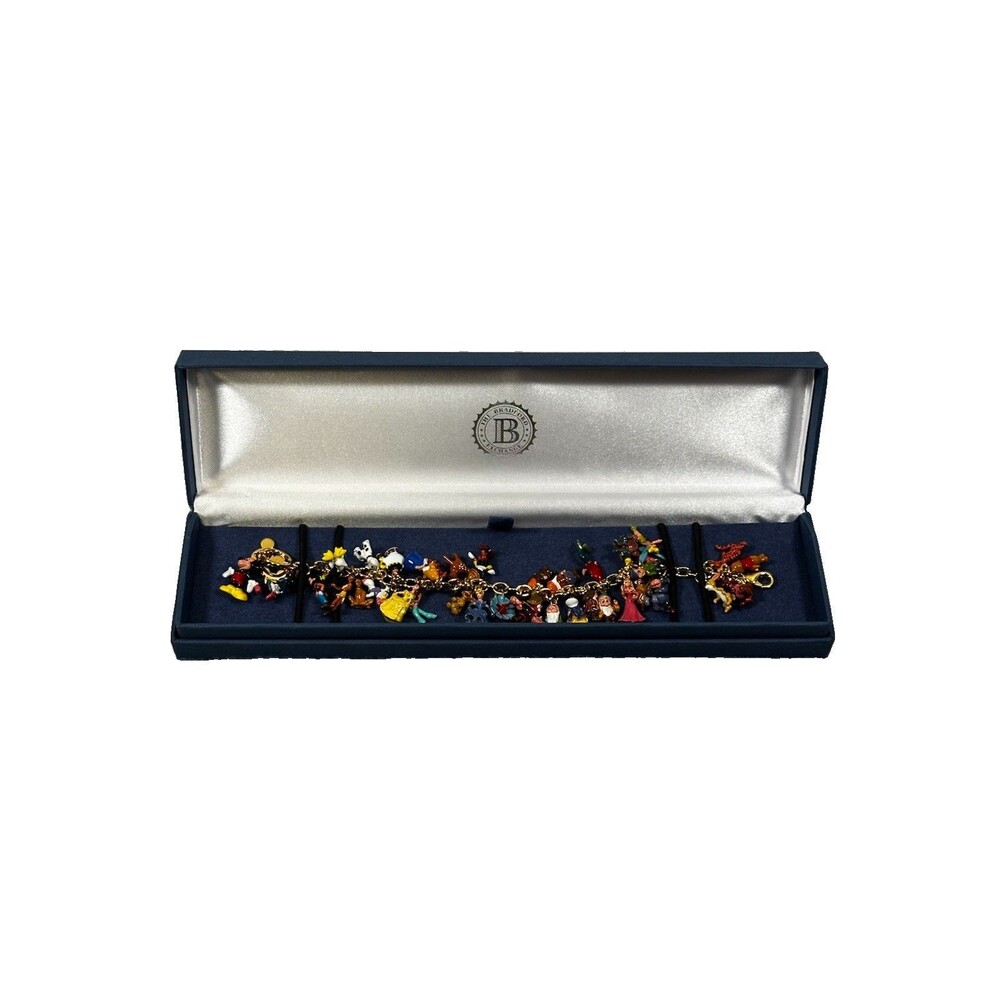 Bradford Exchange Ultimate Disney Classic Charm Bracelet 37 Characters Boxed